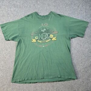 Vintage Harley Davidson Shirt Mens XL Green Faded Distressed 90s Single Stitch